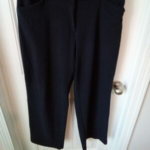 Briggs Plus Size 14 Navy Blue Comfort Waist Band Straight Leg Trousers